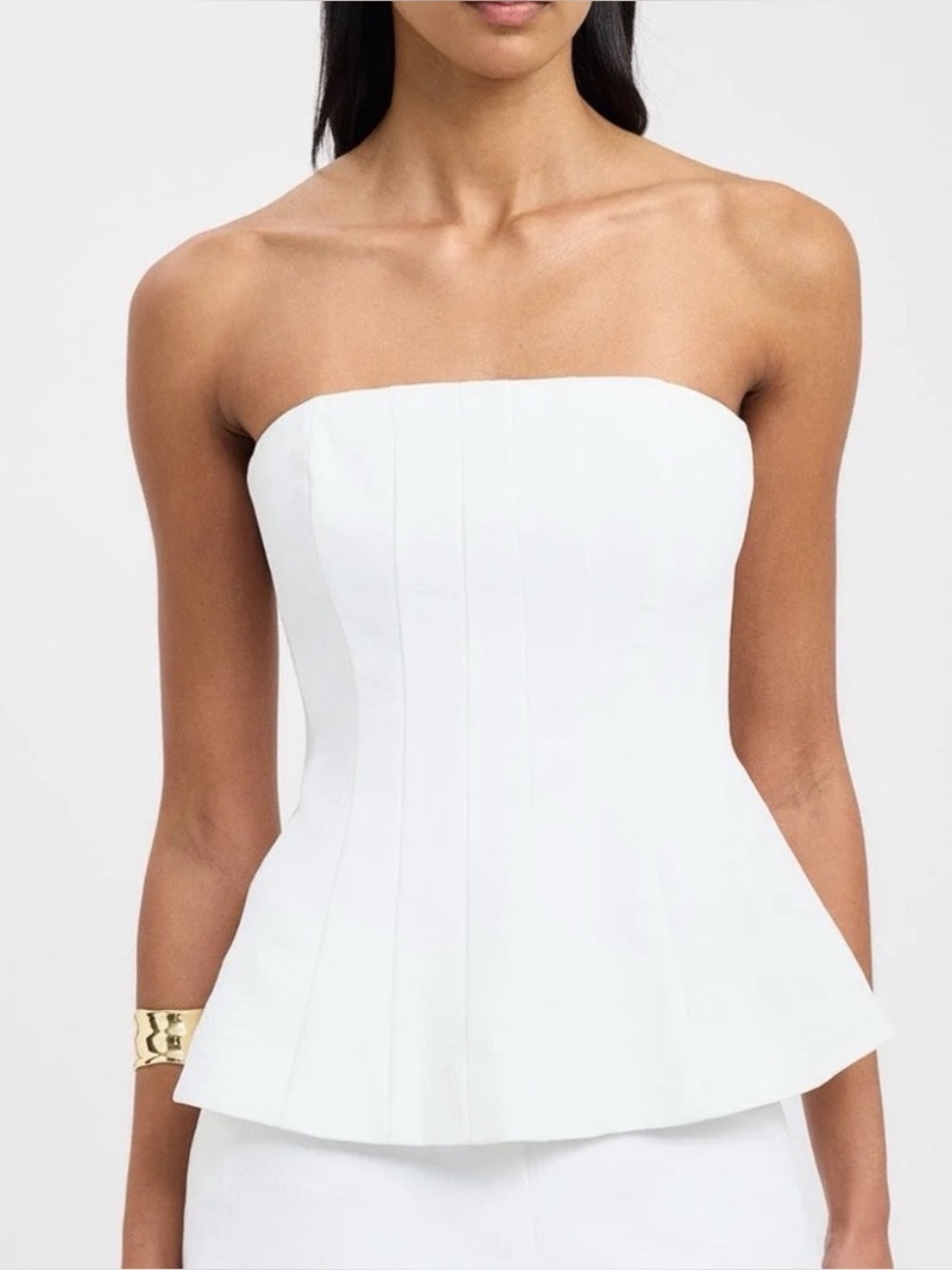 Kookai Oyster strapless seam top, size 6